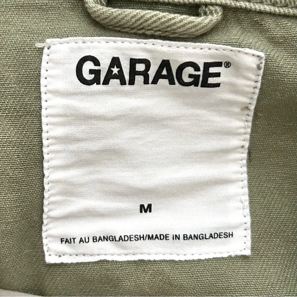 🍒Women’s Garage Lightweight Button Down Jacket. Olive Green. Size: Medium - Picture 8 of 11